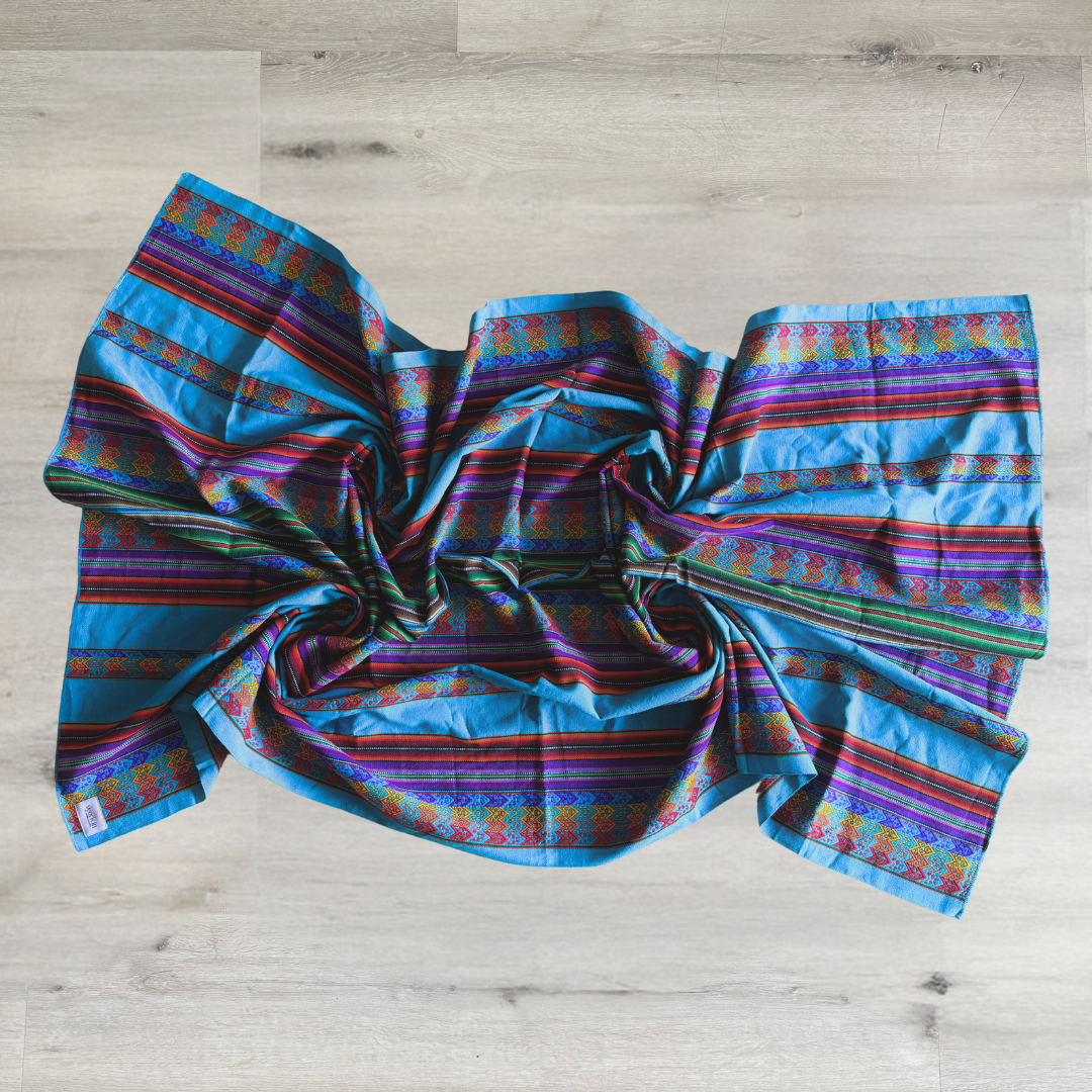 Light Blue Peruvian Blanket