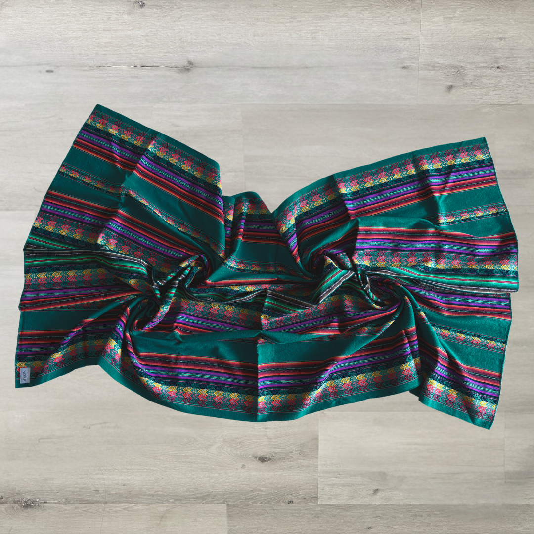 Teal Peruvian Blanket