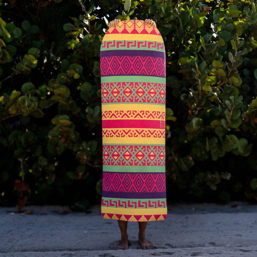 Inti vegan PU yoga mat by Work In, inspired by Peruvian ancestral patterns