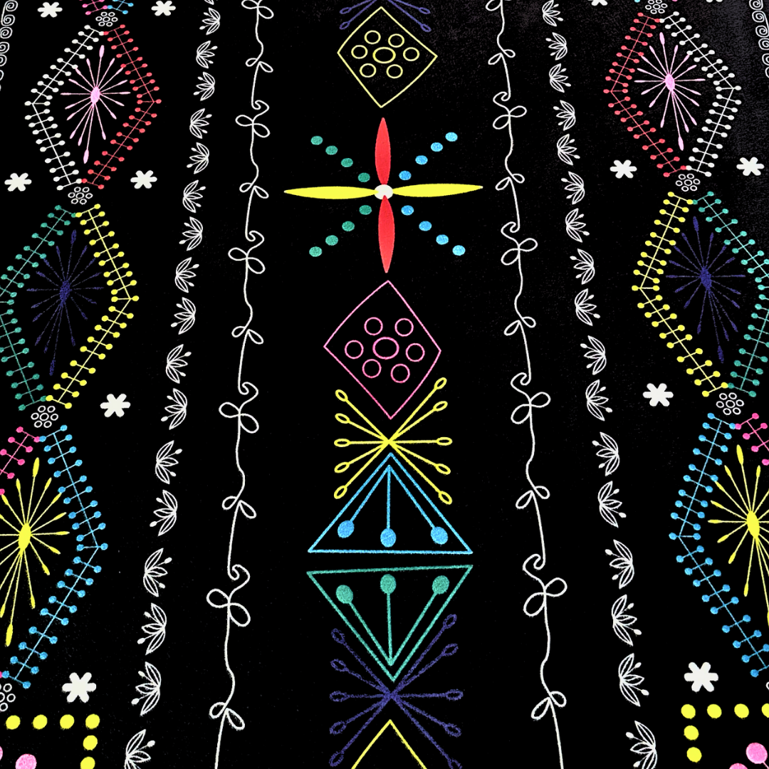 Kuti suede yoga mat by Work In, inspired by Peruvian ancestral patterns