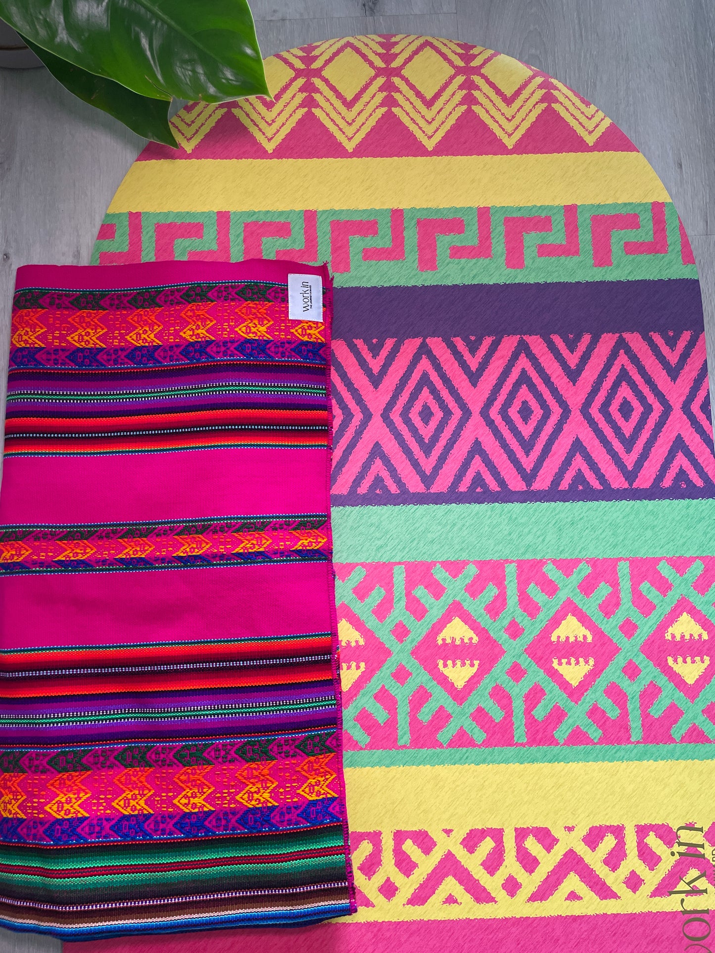 Bundle Inti Mat + Pink Andean Blanket