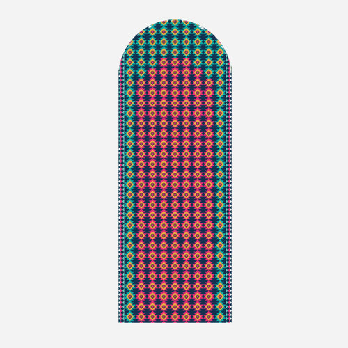 Ayahuasca suede yoga mat by Work In, inspired by Peruvian ancestral patterns