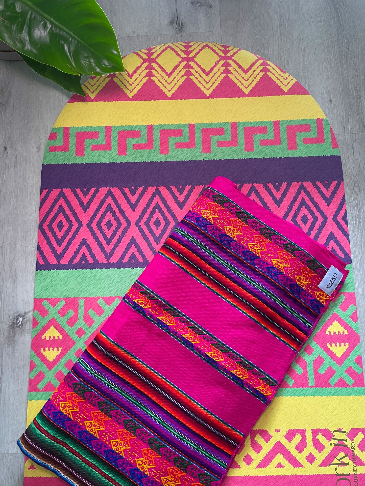 Bundle Inti Mat + Pink Andean Blanket