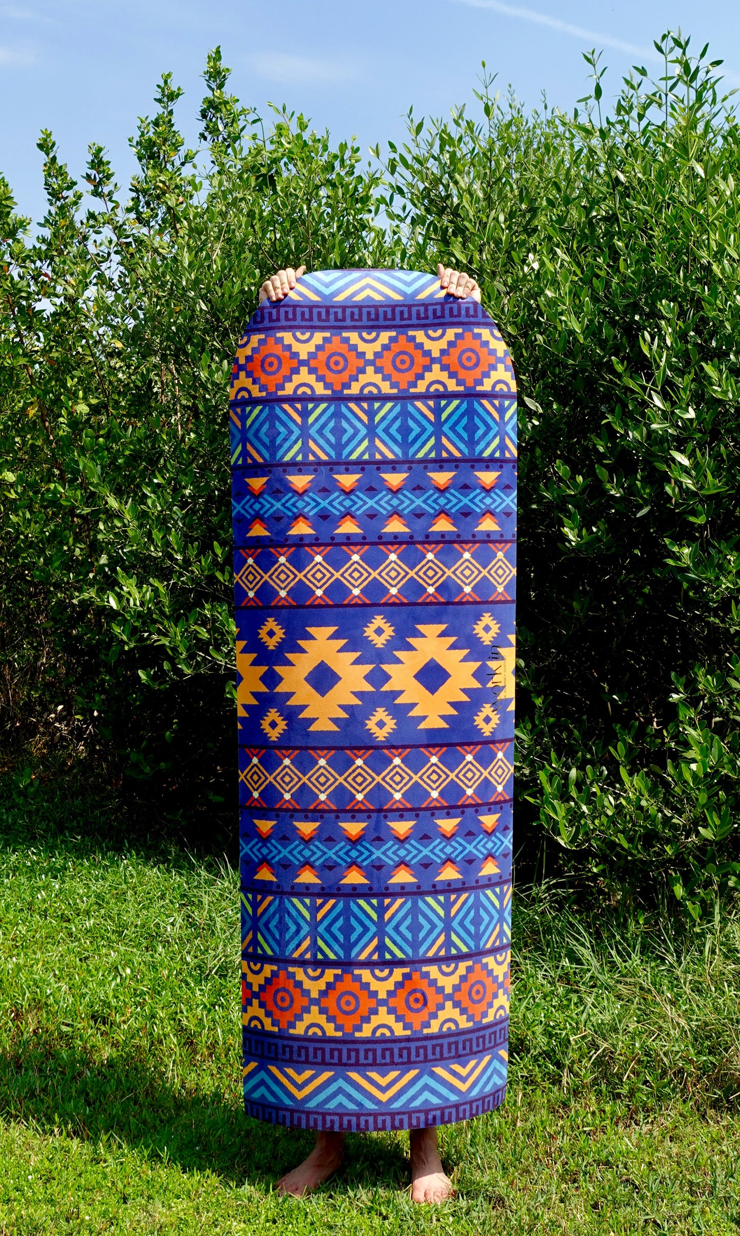 Bundle Yaku Mat + Orange Andean Blanket