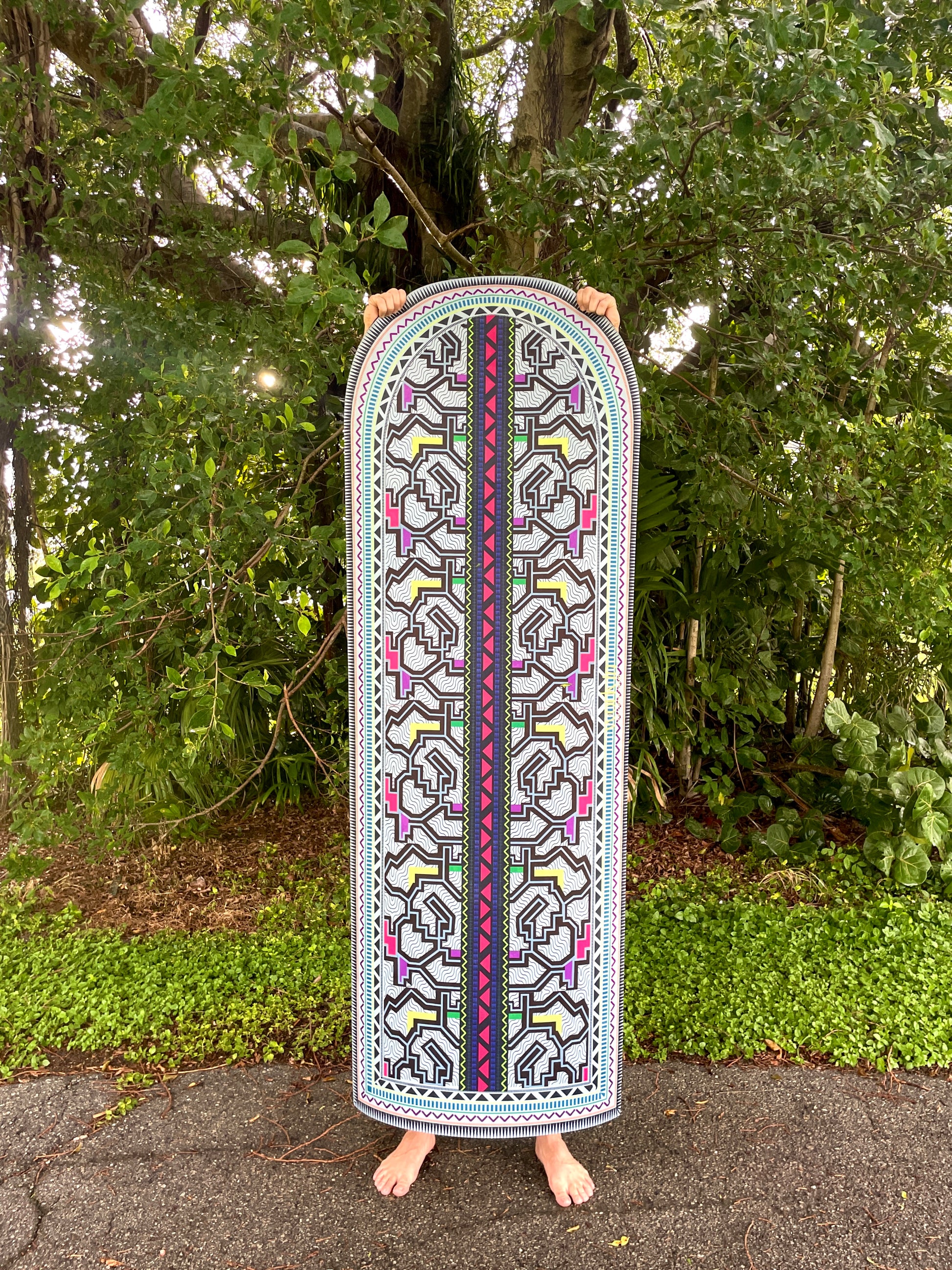 Eco-friendly yoga mat
Non-slip yoga mat
Peruvian-inspired yoga mat
Extra-long yoga mat
Suede surface yoga mat
Yoga mat with natural rubber
PVC-free yoga mat
Yoga mat with tribal design
Luxury yoga mat
Handcrafted yoga mat