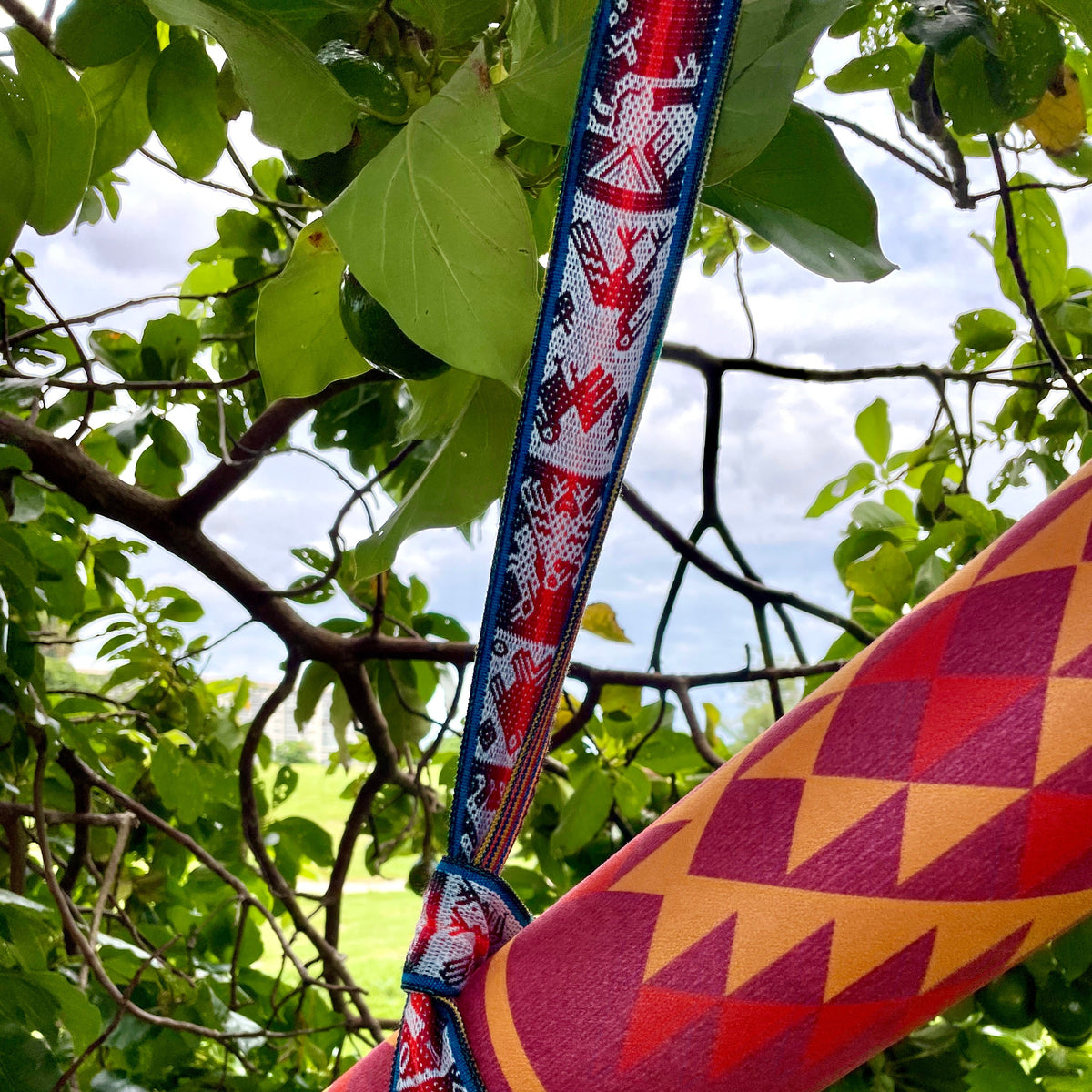 Puka 2-in-1 yoga mat strap by Work In, handmade in Peru