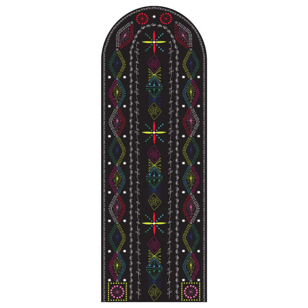 Kuti suede yoga mat by Work In, inspired by Peruvian ancestral patterns